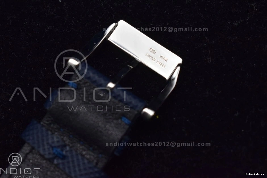 Leather Edition Strap Pilot on 1004 Dial Youthful Chrono Hand SS AZF Orange Blue 1:1 Best Blue A 0130